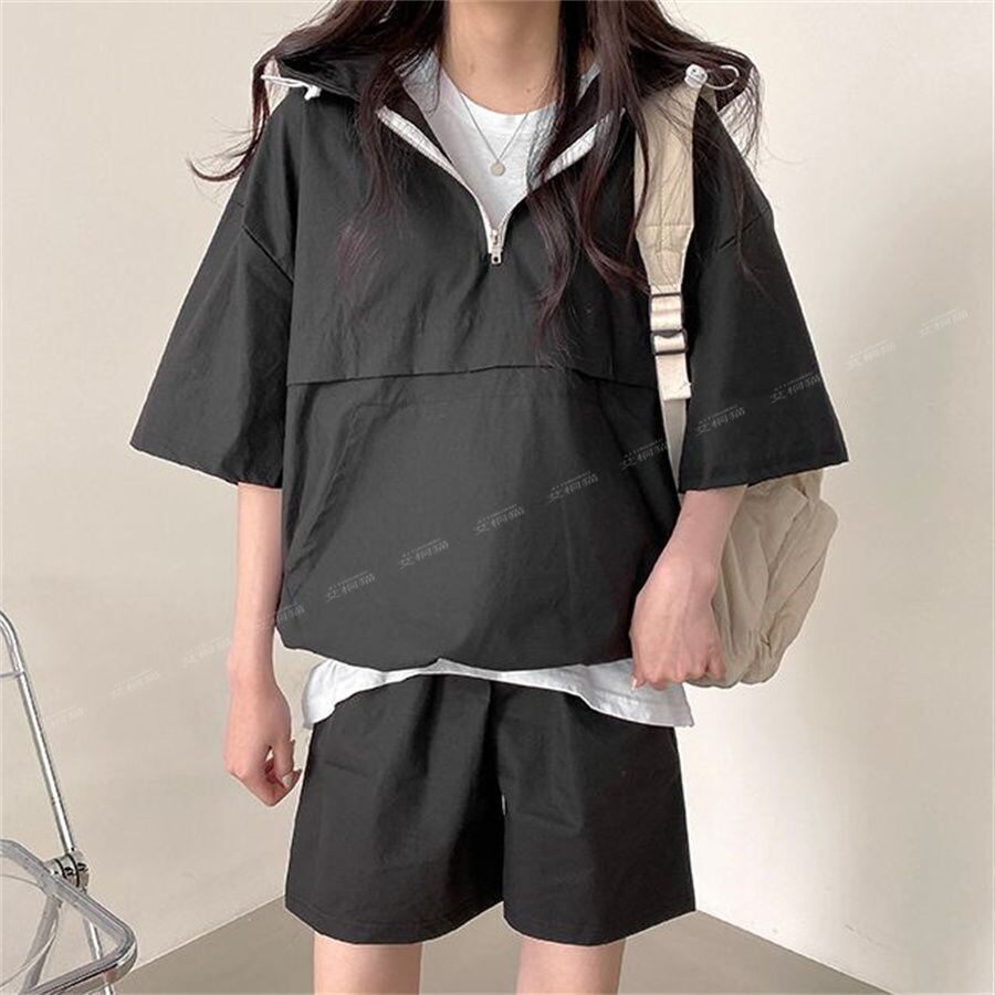 今季マストバイ カジュアル 真夏も快適 4色 半袖 Tシャツ ショートパンツ セットアップ ＜S-11156＞
