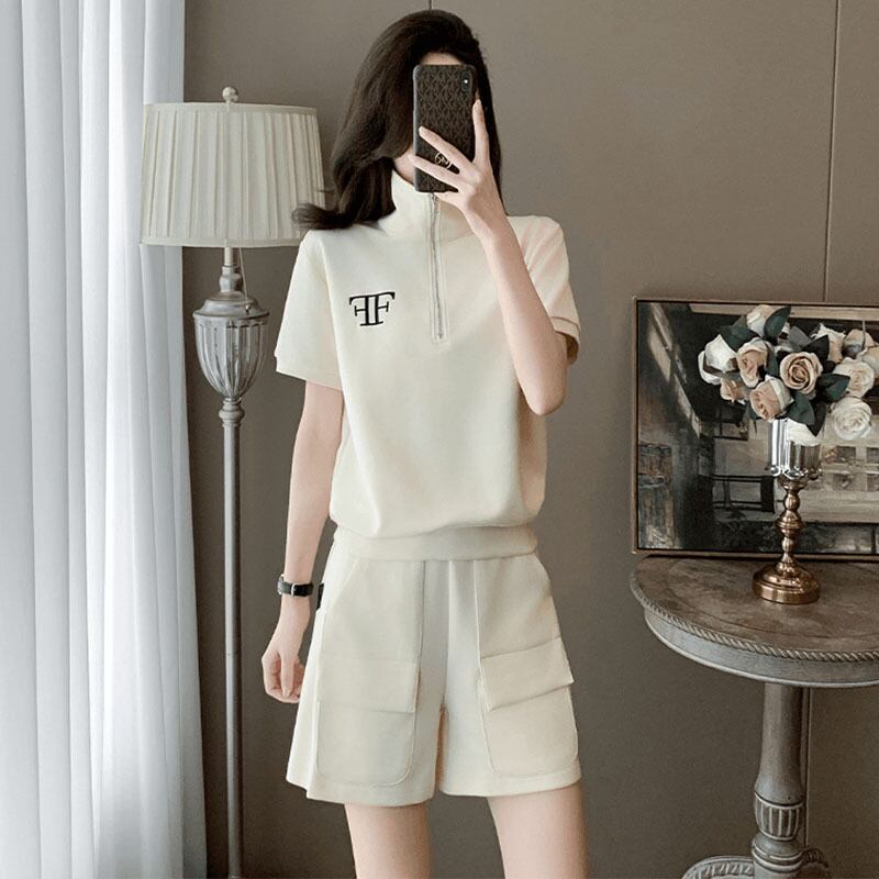 真夏も快適 半袖 カジュアル Tシャツ ショートパンツ セットアップ ＜S-11140＞