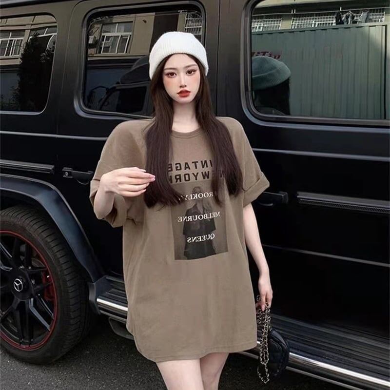 レトロ プリント オシャレ度満点 Tシャツ カットソー＜S-3309＞