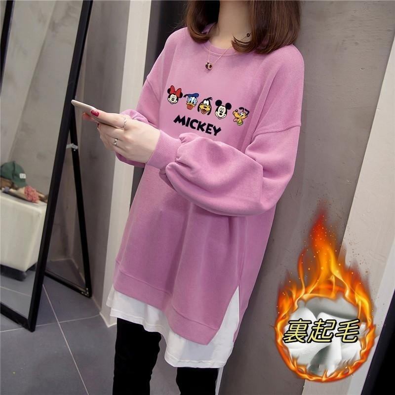【裏起毛】絶対流行 カジュアル ファッション ワンピース<S-5843>
