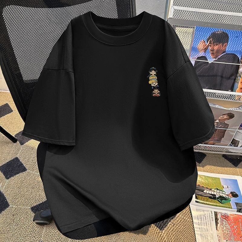 新商品 カジュアル 定番シンプル プリント 全6色 半袖Tシャツ<S-8767>