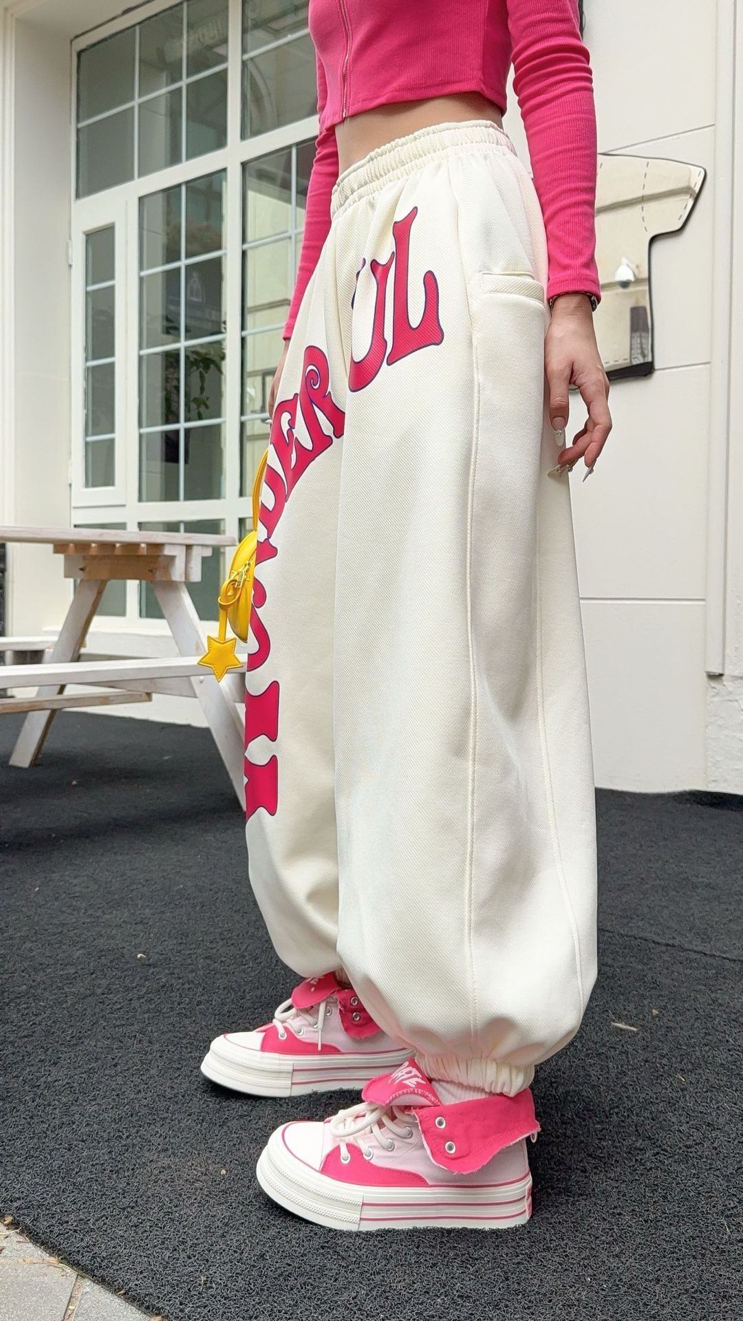 デザイン オシャレ 切り替え 4色 スウェット パンツ <S-12210>