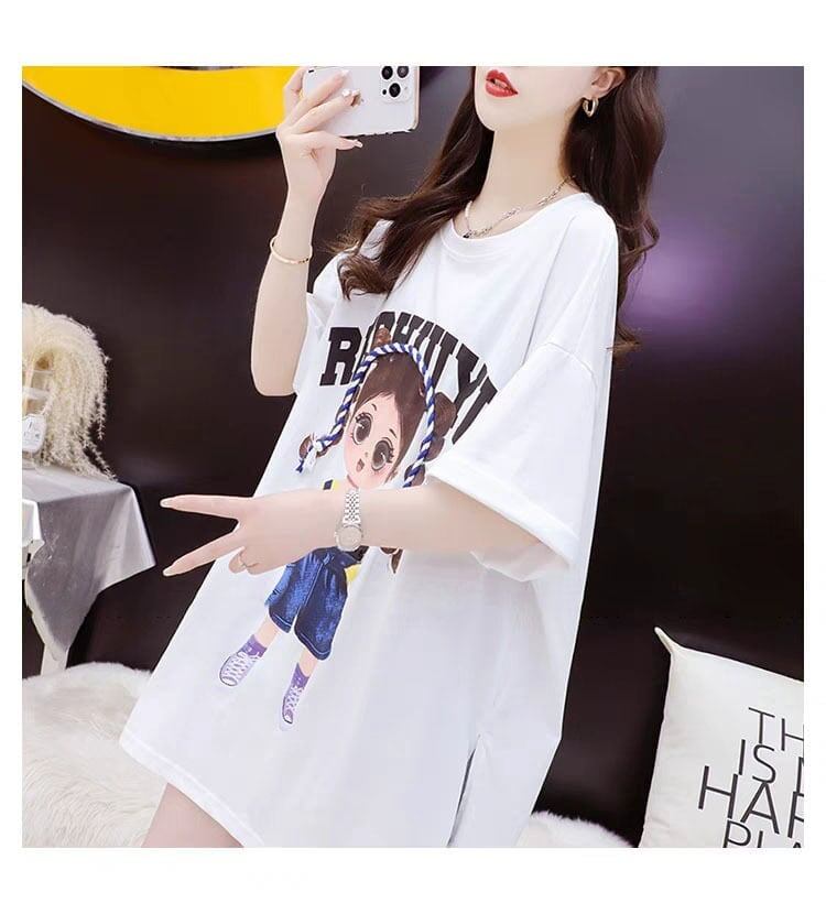 元気いっぱい プリントTシャツ ロング 半袖 ＜S-2840＞