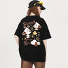 男女兼用 イラストプリント 半袖 Tシャツ <S-13139>