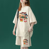 【半額セール】話題沸騰中  韓国系 半袖Ｔシャツⅹパンツセット全4色<S-8063>