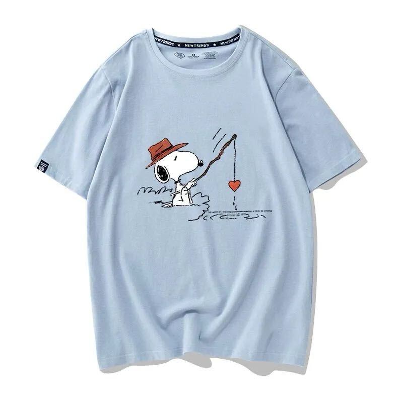 男女兼用 人気 プリント 半袖 Tシャツ <S-13155>
