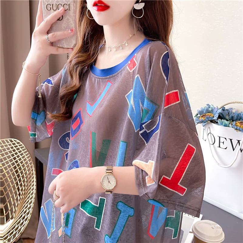 女子マスト 半袖 紫外線対策 ラウンドネック Tシャツ ＜S-8641＞