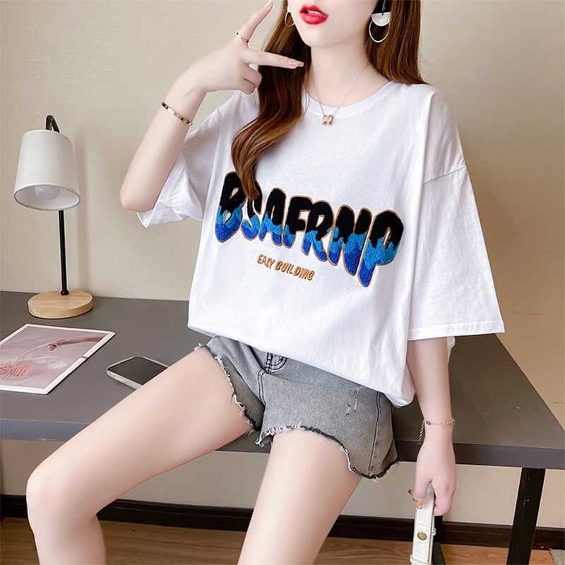 スタイリッシュ アルファベット 一目惚れ Tシャツ カットソー＜S-3168＞