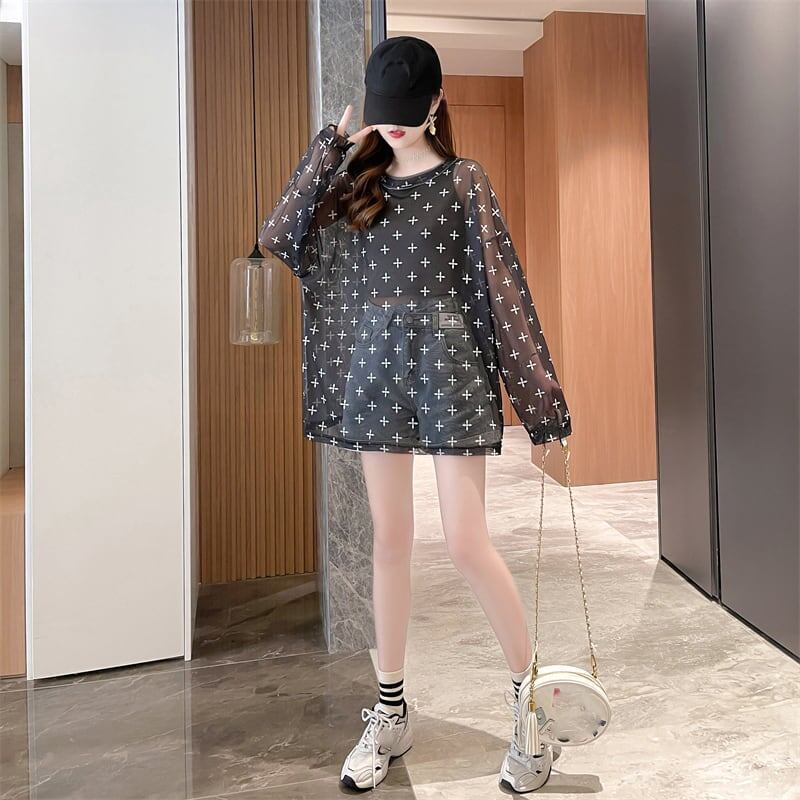 着心地抜群 ラウンドネック 女性力を高める Tシャツ カットソー＜S-3045＞