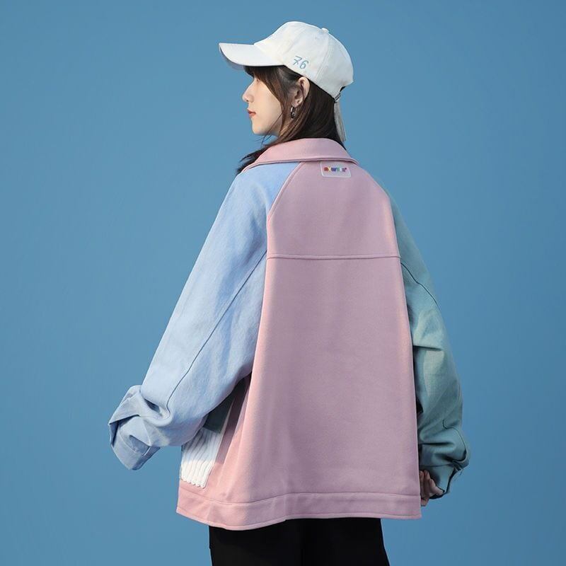 人気商品再入荷 ジャケット 切り替え ゆったりコート<S-4971>