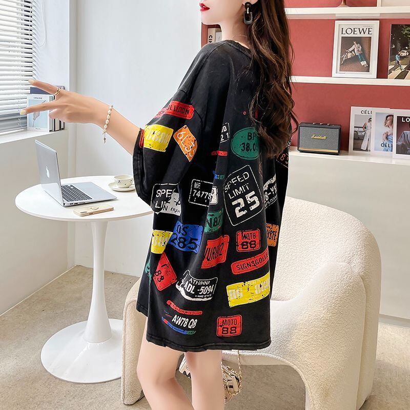 今季マストバイ 早い者勝ち 絶対流行 カジュアル 2色選択 Tシャツ<S-11563>