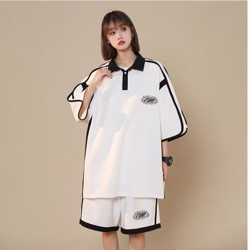 定番シンプル 半袖Ｔシャツⅹパンツセット 絶対流行 男女兼用<S-6538>