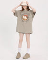 ルーズ デイリー 半袖 Tシャツ <S-13142>