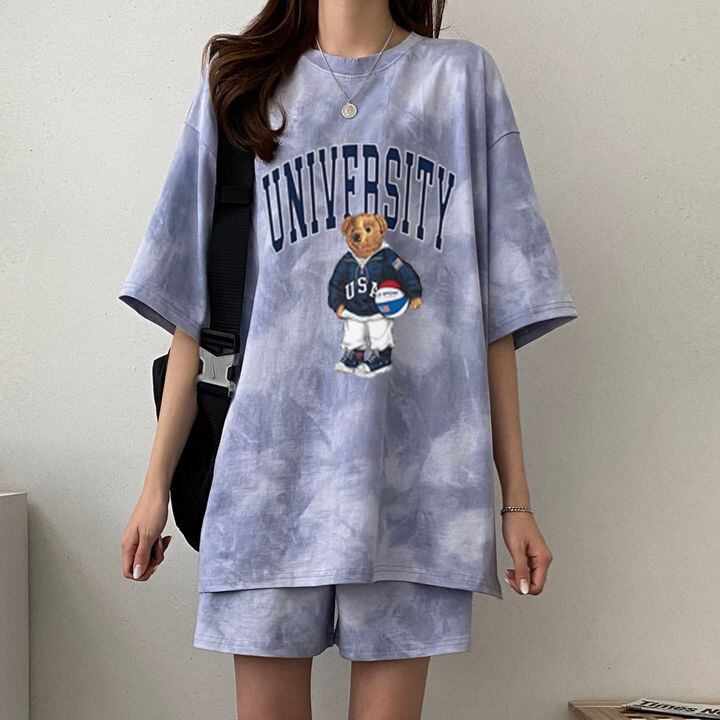 夏に嬉しい機能付き 全5色 軽くて涼しくて可愛い！ 半袖 Tシャツ ショートパンツ セットアップ ＜S-9269＞