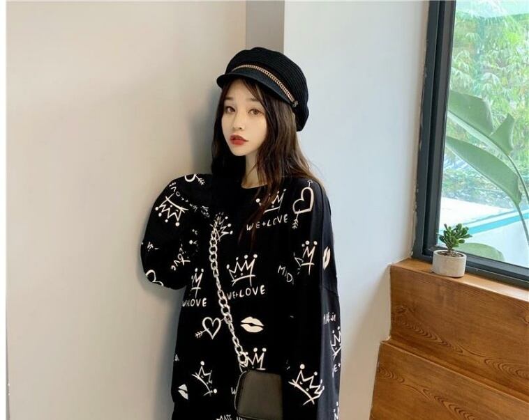 話題沸騰中 早い者勝ち 絶対流行 カジュアル 2色選択 スウェット<S-10859>