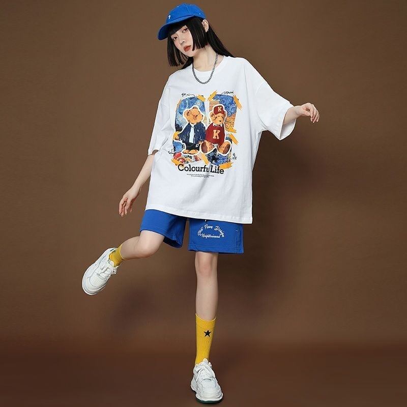 上質  シンプル カジュアル半袖Ｔシャツⅹパンツセット<S-8068>