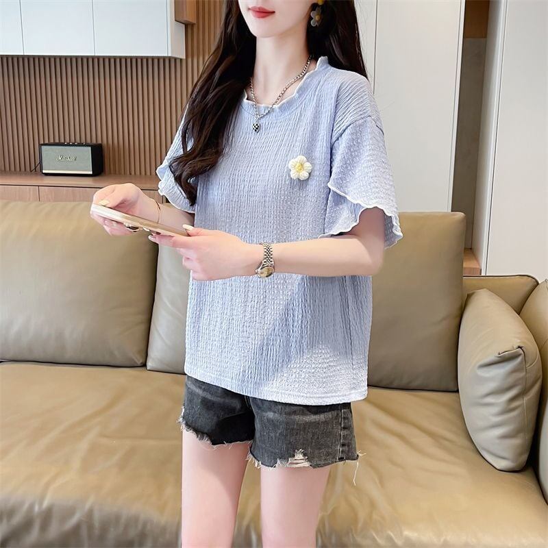 美人度アップ スウィート キュート 5色選択 半袖Tシャツ＜S-8578＞