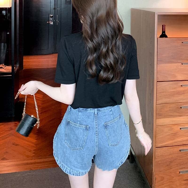 個性的なデザイン プリント 一目惚れ Tシャツ カットソー＜S-3273＞