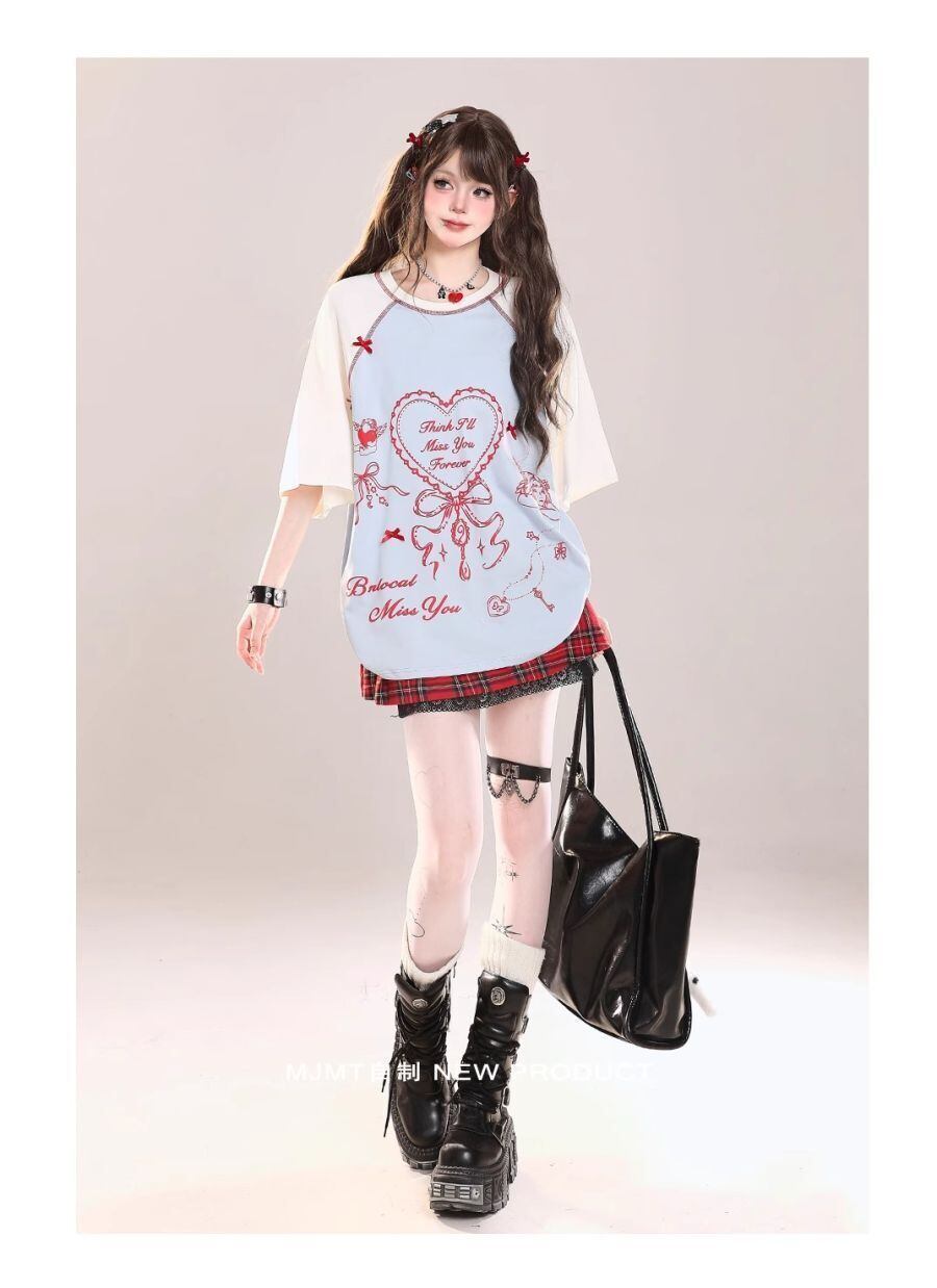 スウィート 絶対流行 今季マストバイ 早い者勝ち カジュアル 2色選択 Tシャツ<S-11665>