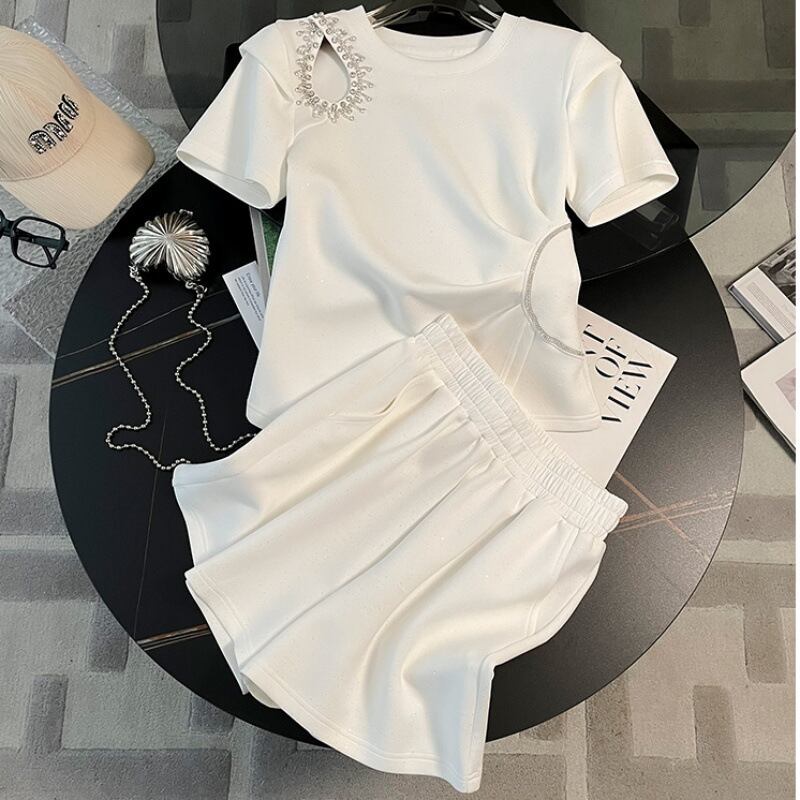 今季マストバイ 個性派 ファッション 半袖Ｔシャツⅹパンツセット<S-11568>