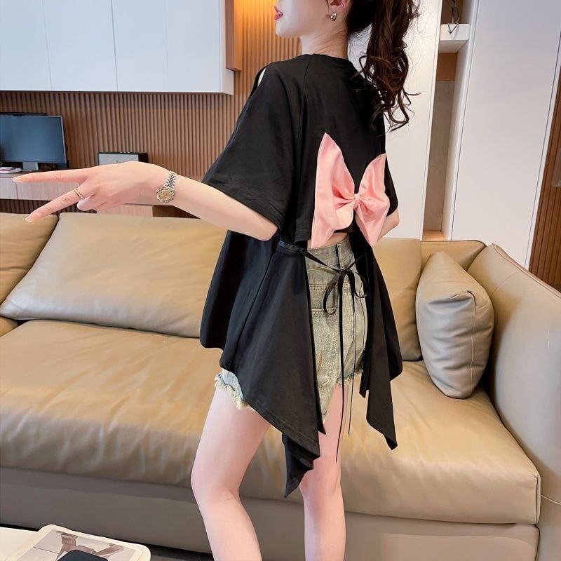 売れ筋 早い者勝ち 絶対流行 カジュアル 2色選択 Tシャツ<S-11444>