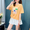 個性的なデザイン 切り替え 一目惚れ プリント Tシャツ カットソー＜S-3671＞