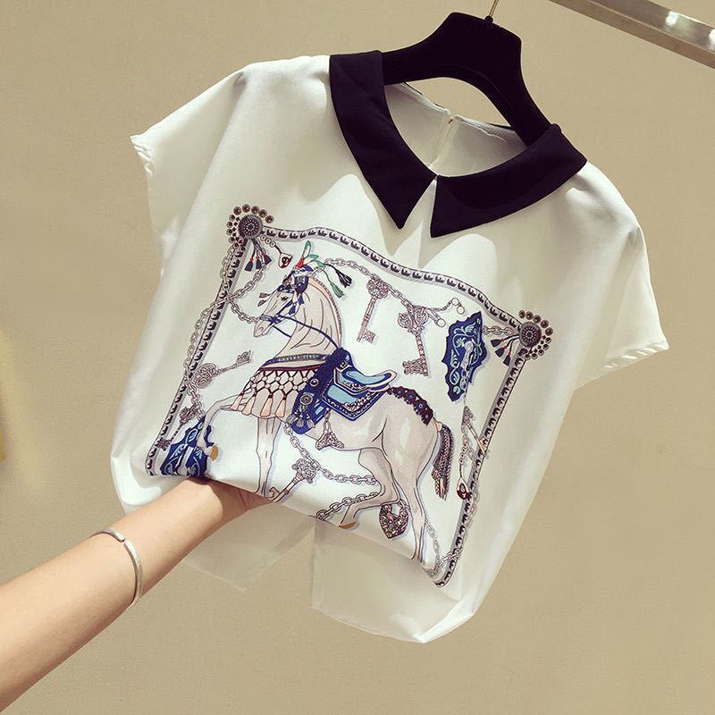 美人度アップ シフォン スウィート 半袖 Tシャツ ショートパンツ セットアップ ＜S-9234＞