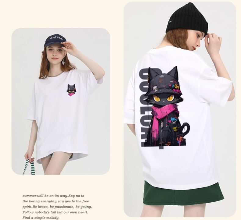 絶対欲しい 絶対流行 キュート 早い者勝ち カジュアル 2色選択 Tシャツ<S-11137>