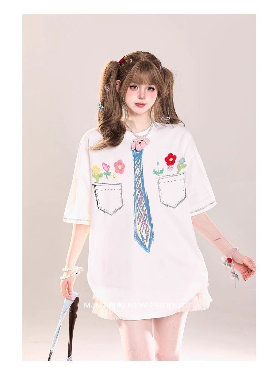 定番シンプル 絶対流行 今季マストバイ 早い者勝ち カジュアル 2色選択 Tシャツ<S-11664>