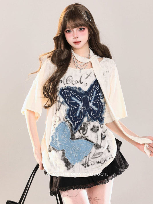 話題沸騰中 絶対流行 売れ筋 早い者勝ち カジュアル 2色選択 Tシャツ<S-11216>