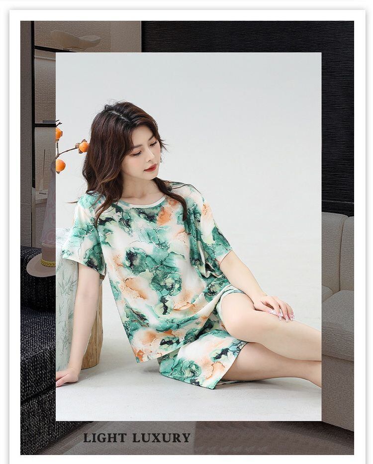 売り切れ必至 ファッション 今季マストバイ 半袖Ｔシャツⅹパンツセット全6色 パジャマ<S-11551>