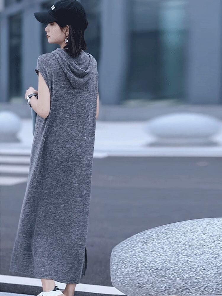 超人気 知的 カジュアル ルーズ ワンピース<S-6627>