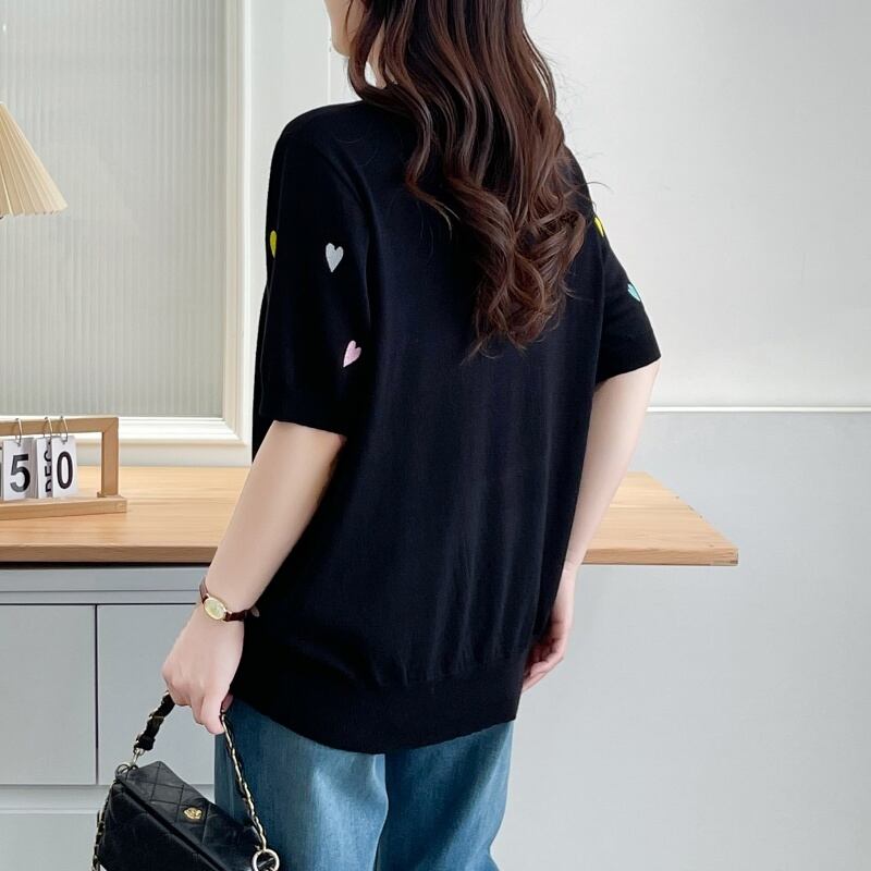 大活躍 好感度UP 海外トレンド カジュアル 全3色 半袖 Tシャツ ＜S-12038＞