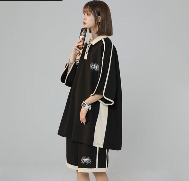 定番シンプル 半袖Ｔシャツⅹパンツセット 絶対流行 男女兼用<S-6538>
