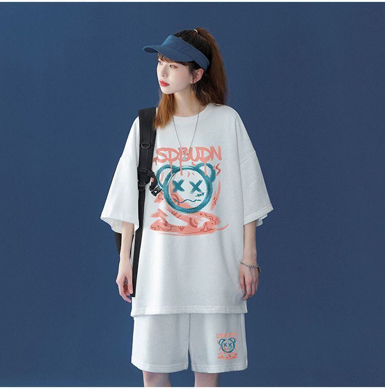 早い者勝ち  半袖Ｔシャツⅹパンツセット全4色 男女兼用<S-6554>