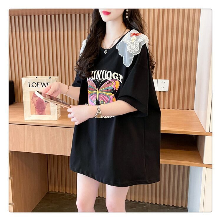 話題沸騰中 プリント ロゴ ゆったり 3色半袖Tシャツ＜S-8316＞