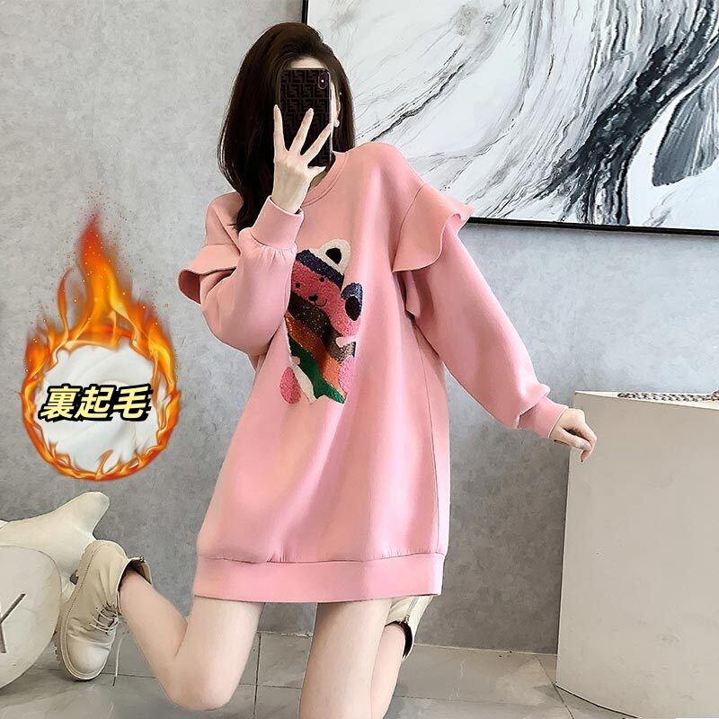 大人可愛い 美感いっぱい 好感度満載 2色選択 パーカー<S-10368>
