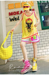 軽い生地が夏にぴったり！ ノースリーブ プリント全2色 Tシャツ カットソー＜S-11359＞