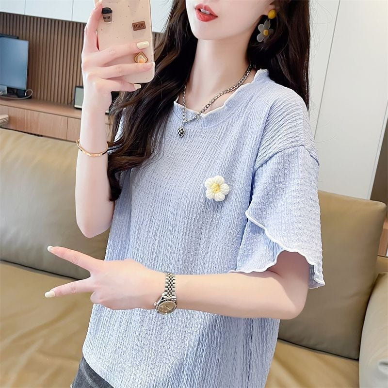 美人度アップ スウィート キュート 5色選択 半袖Tシャツ＜S-8578＞