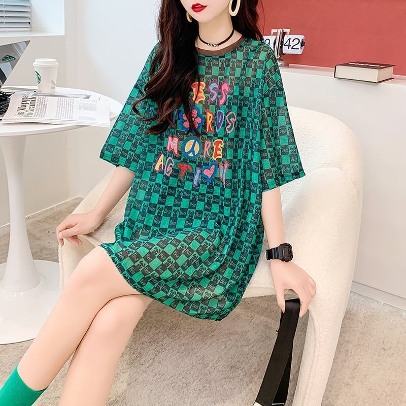 ゆったり感アップ プリント オシャレ度満点 Tシャツ カットソー＜S-3331＞