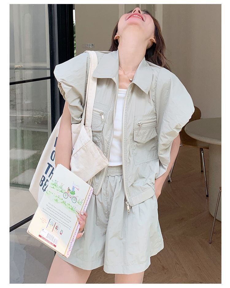 ファッション デニム 個性派 半袖Ｔシャツⅹパンツセット<S-11726>