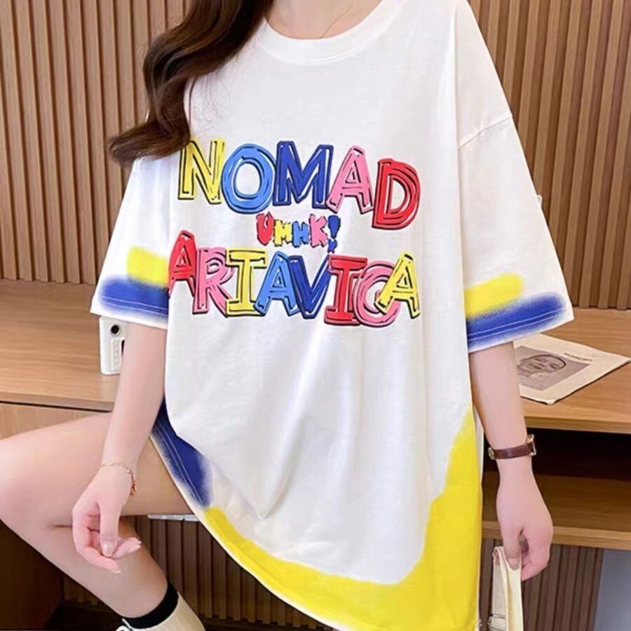 【半額！期間限定！！】着回し力抜群 個性派 ファッション プリント 3色選択 半袖Tシャツ＜S-8589＞