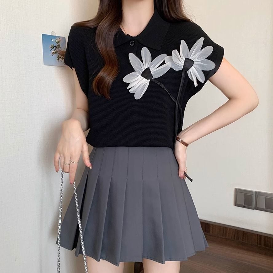 新作 上質 話題沸騰中 好感度UP ニット 全2色 半袖Tシャツ＜S-8734＞