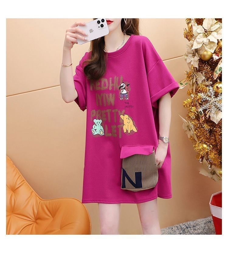 ウエスタン風立体ポケット付き半袖Tシャツ<S-2966>