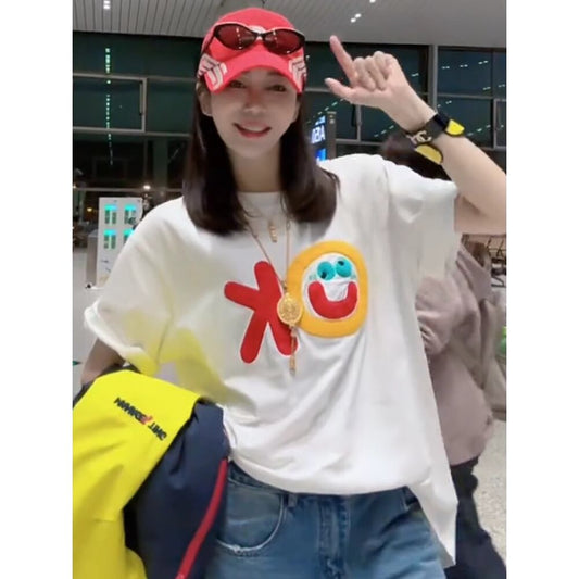 早い者勝ち 早い者勝ち 絶対流行 カジュアル Tシャツ<S-11132>