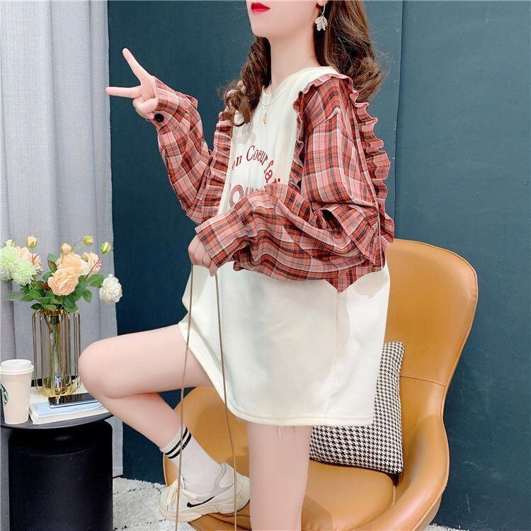 絶対欲しい 上質 ファッション フェイクレイヤード シャツ<S-6526>