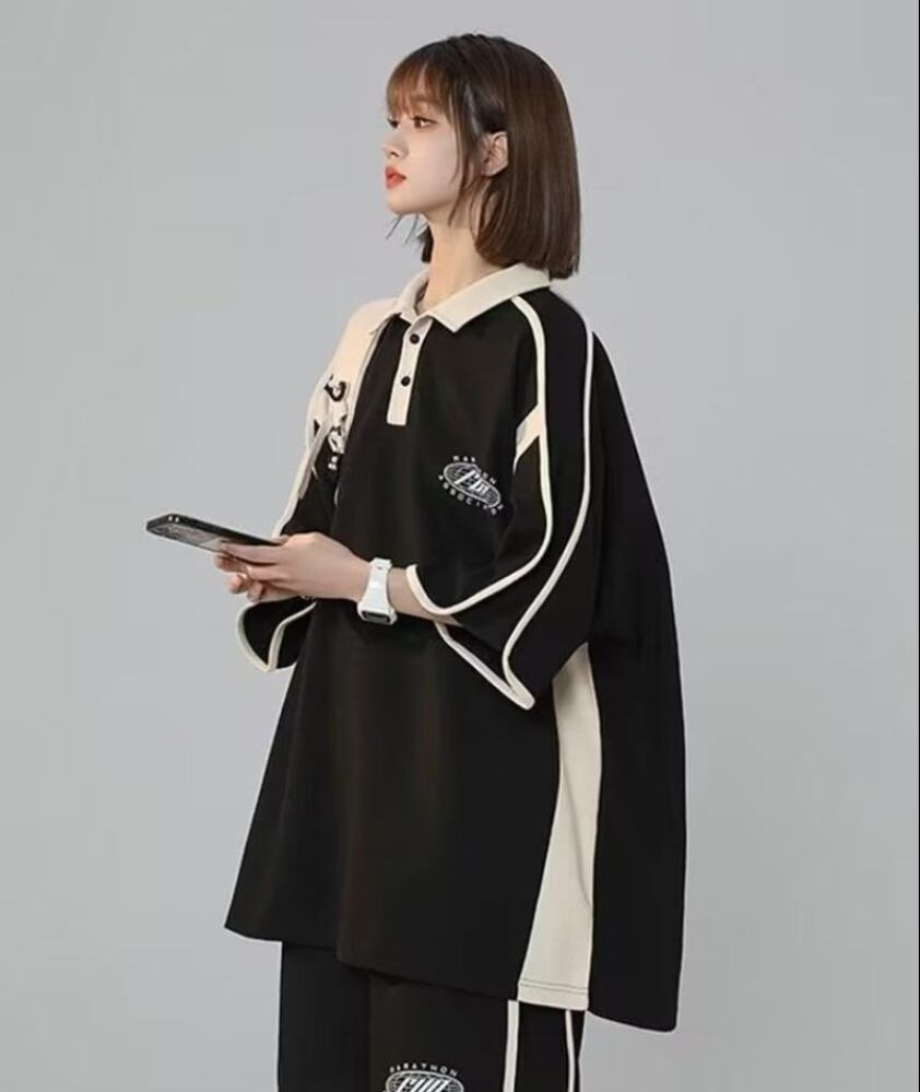 定番シンプル 半袖Ｔシャツⅹパンツセット 絶対流行 男女兼用<S-6538>
