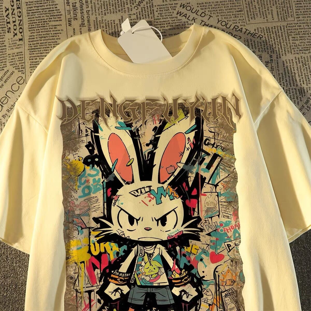 着回し力抜群 特別デザイン カジュアル プリント 全3色 半袖 Tシャツ <S-8810>