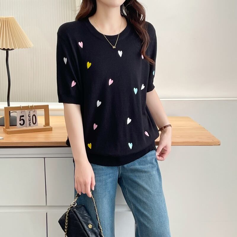 大活躍 好感度UP 海外トレンド カジュアル 全3色 半袖 Tシャツ ＜S-12038＞