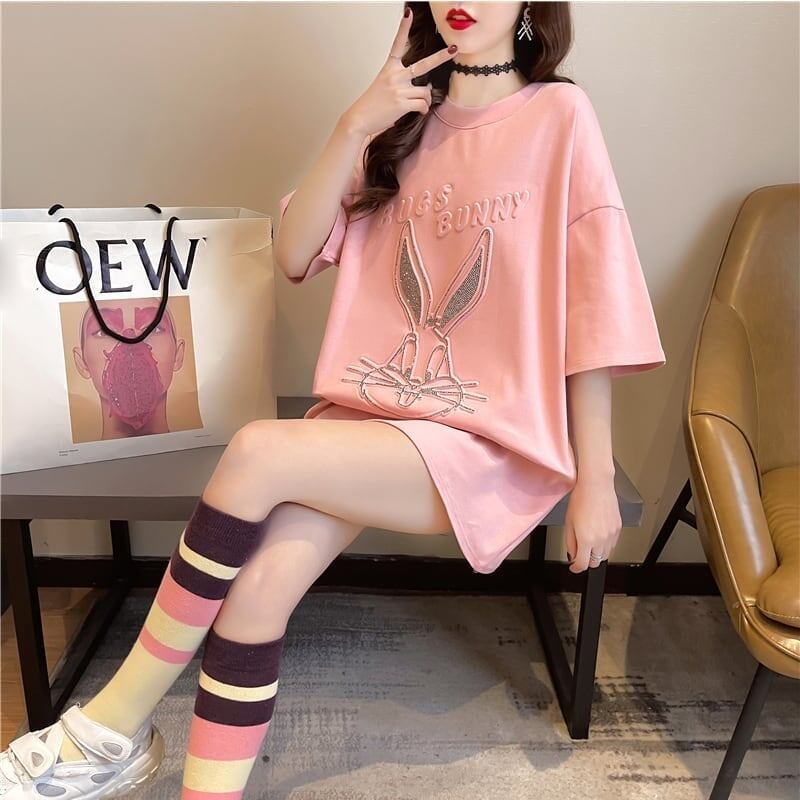 オシャレ度満点 切り替え 着心地抜群 プリント Tシャツ カットソー＜S-3549＞